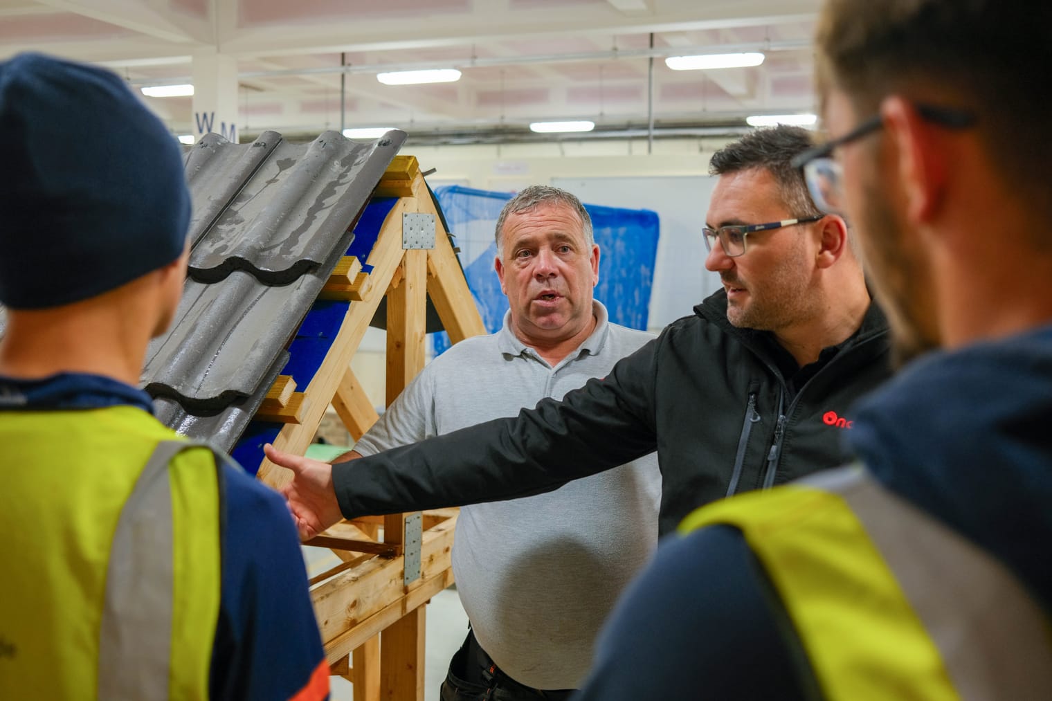 Onduline CPD session with roofing apprentices at Derwentside College