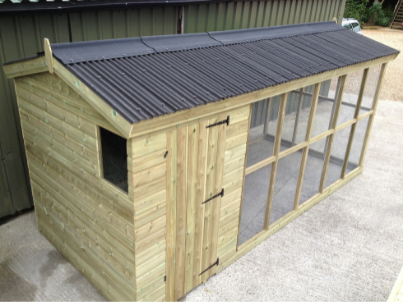 ONDULINE MINI PROFILE fitted to chicken coop 