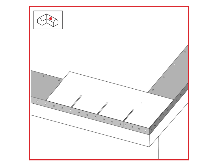 BARDOLINE DETAIL STRIP installation step 2