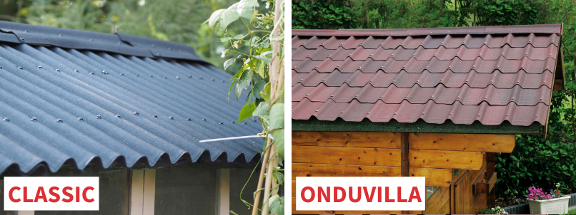 Onduline's CLASSIC and ONDUVILLA roofing tiles