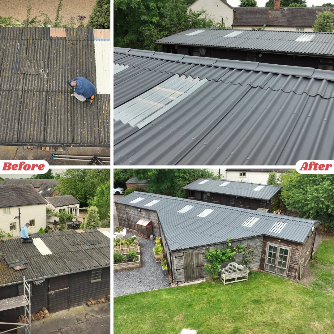 stables using onduline roofing sheets