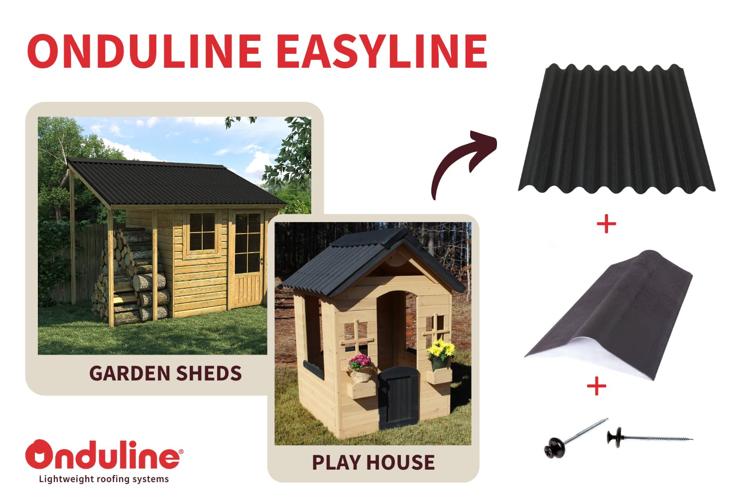 Onduline Easyline compact corrugated roof sheet