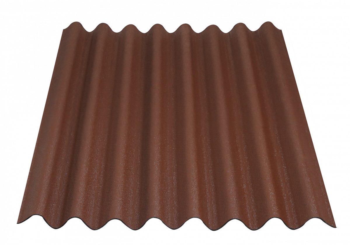 Onduline Easyline bitumen sheet Intense Brown packshot