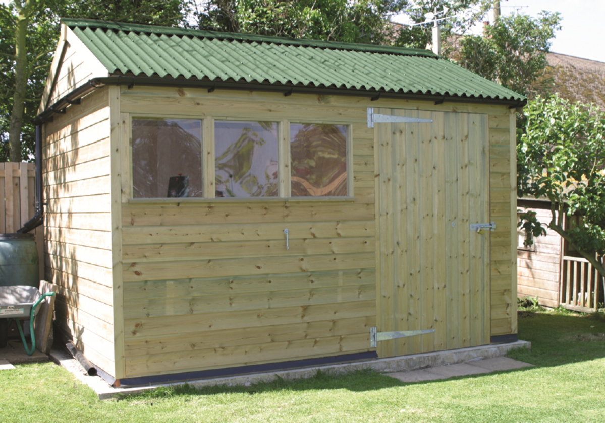 Onduline Classic Green for garden shed