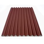 Close up Onduline Classic Red and screw