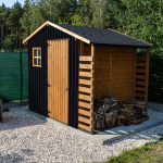Cladding for garden shed