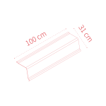 INNOLINE® Ridge Black Dimensions