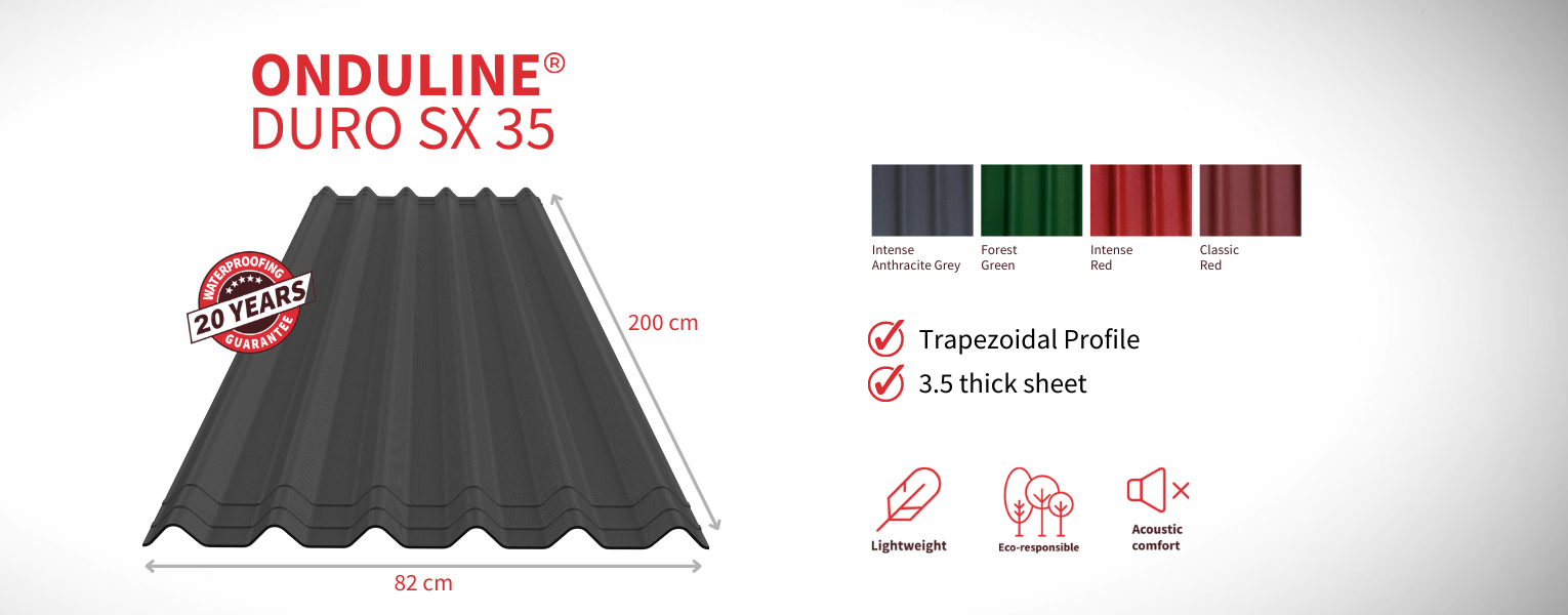 ONDULINE DURO SX 35 Corrugated Roof Sheets