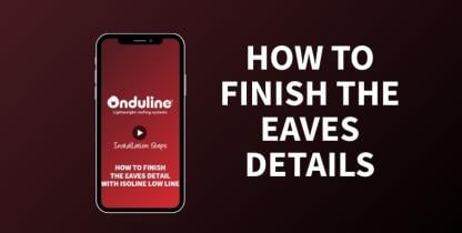 How to Finish the Eaves Detail