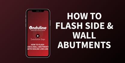 How to Flash Side & Wall Abutments