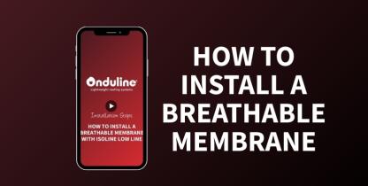 How to install a breathable membrane