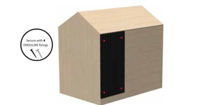 ONDULINE CLASSIC for cladding Installation Step 2