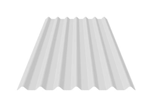 Transparent corrugated polycarbonate sheets