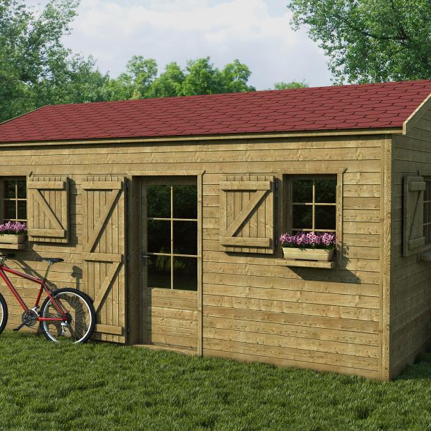 BARDOLINE CLASSIC rectangular shingles red