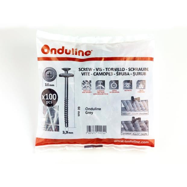 ONDULINE SCREW Grey