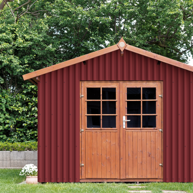 Cladding for summerhouse