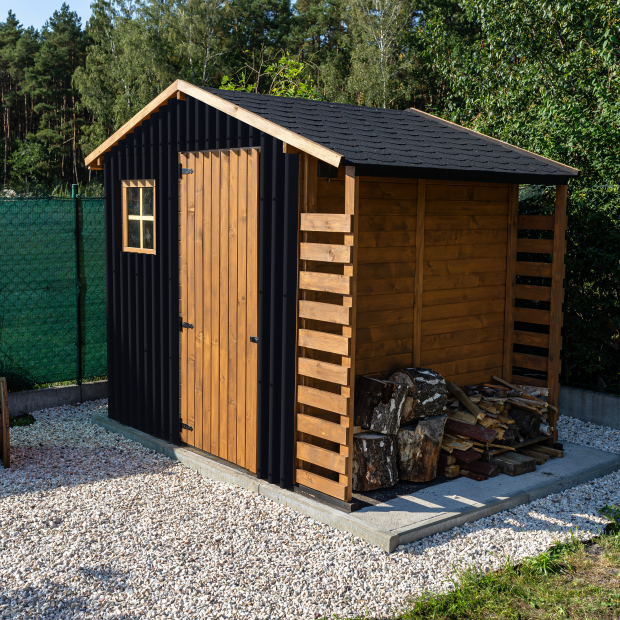 Cladding for garden shed