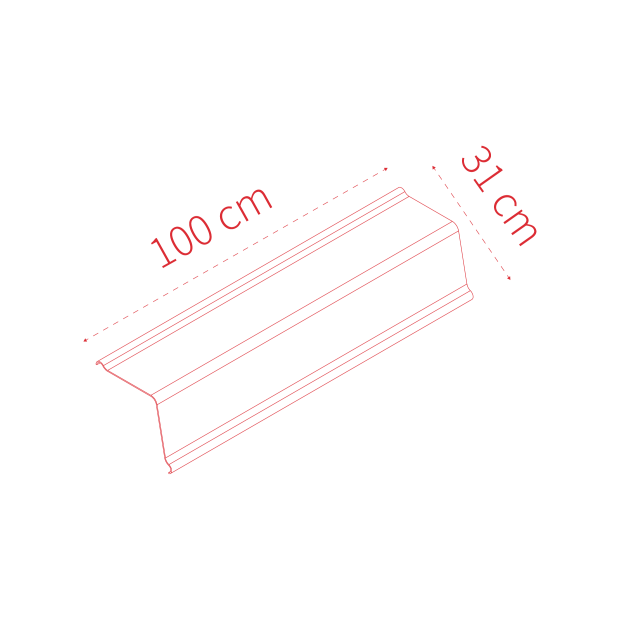 INNOLINE® Ridge Black Dimensions