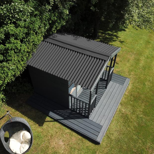 Onduline Classic Anthracite Grey Garden Bar