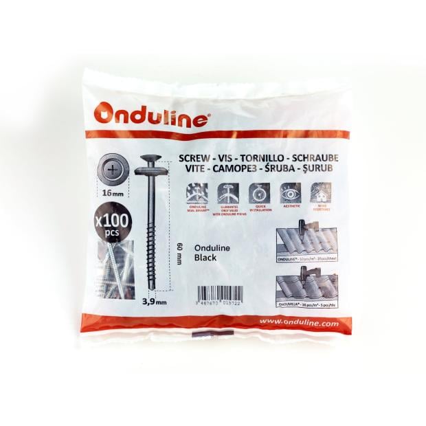 ONDULINE SCREWS Black