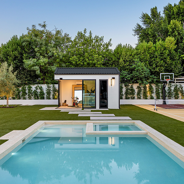 INNOLINE® Anthracite Grey Pool Garden Sport Shed