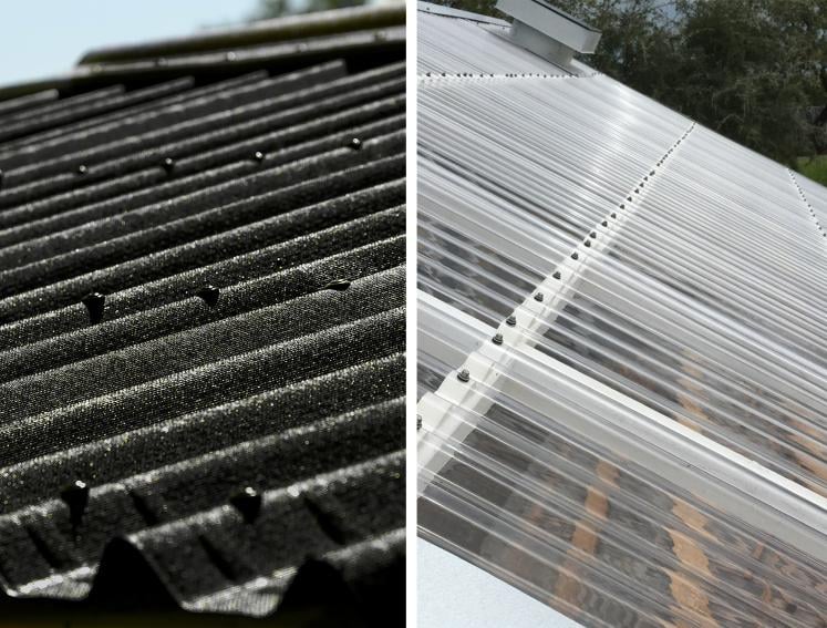 Onduline roofing sheets