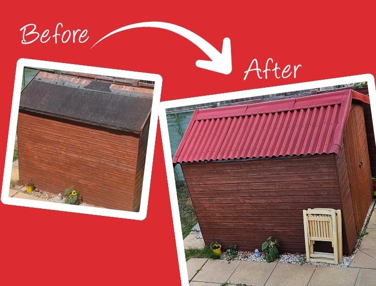 Shed felt vs Onduline 