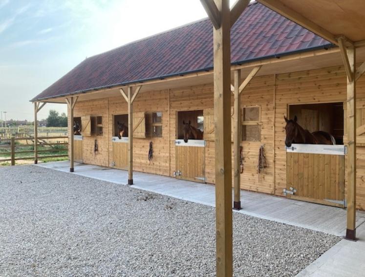 Onduvilla shaded red stable block