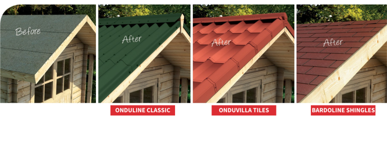 Onduline roofing sheets