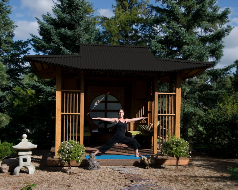 Woman doing yoga