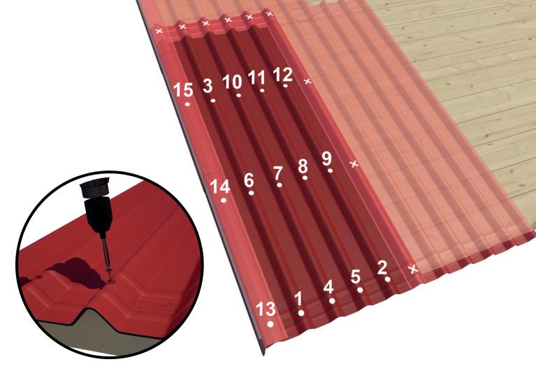 EASYFIX sheets being installed with screws