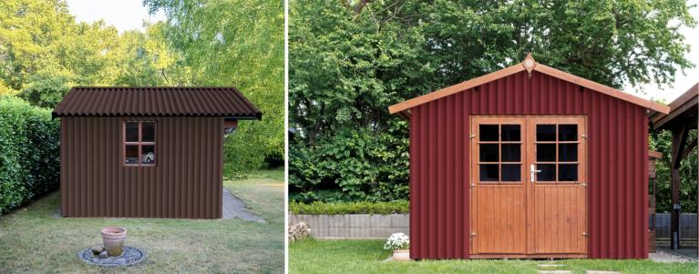 ONDULINE CLASSIC sheets used as outbuilding cladding 