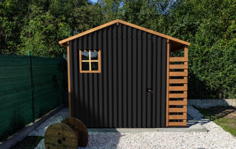 Garden shed with Onduline Cladding